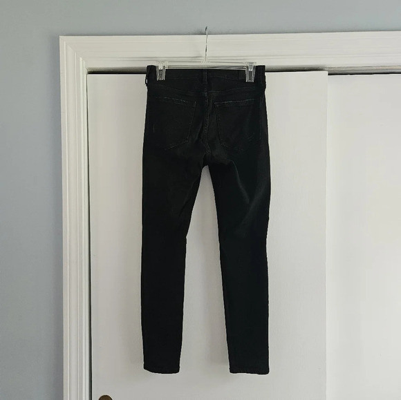 Aeropostale High Rise Ripped-up Black 8 Regular Jegging Jean - Picture 2 of 8